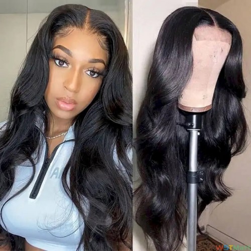 Full Lace Body Wave Human Hair Wigs Fro Women 10-22 Inch Glueless Human Hair Wigs Natural Color