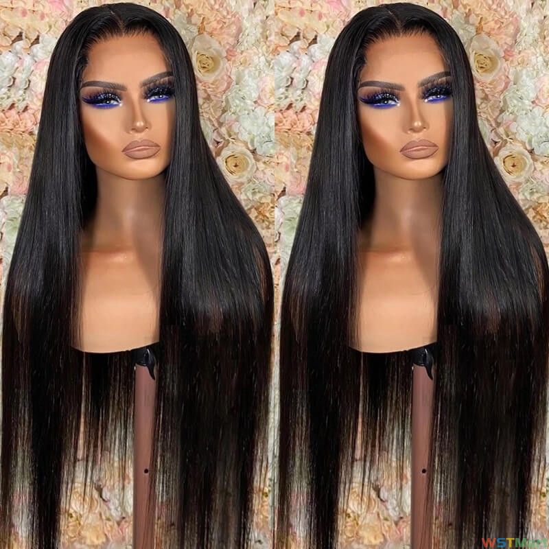 eulluir  STRAIGHT HUMAN HAIR WIGS13X4 TRANSPARENT FRONTAL WIG |UNDETECTABLE LACE