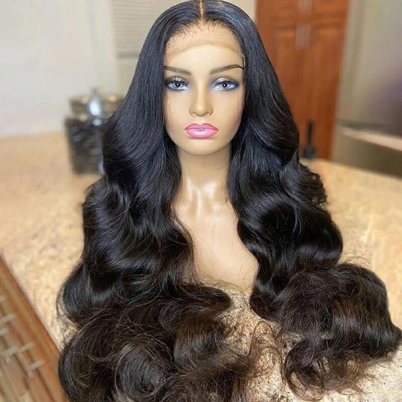 18-32 inch 5x5 Lace Closure Human Hair Wigs Body Wave Lace Wigs