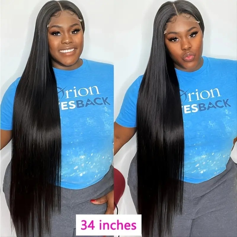 Brazilian Long Straight Human Hair Wigs 13x4 13x6 Lace Front Wig For Women Real Hair Frontal Closure Wig Pre Plucked 18-38 Inches