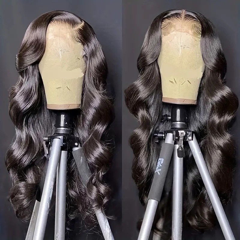 Body Wave Wig Glueless Wear And Go Wigs For Beginners Body Wave 4*4 HD Lace Closure Wigs Human Hair Glueless Ready To Wear Wigs New Upgraded No Glue Pre Cut Wig 180% Density Wigs For Women