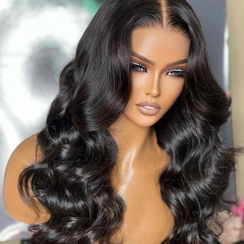 Nuiee 5x5 13x4 HD Lace Wig With Bangs