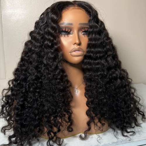 U Part Quick & Easy Affordable 100% Human Hair Wig (Get Free Clip In Set)