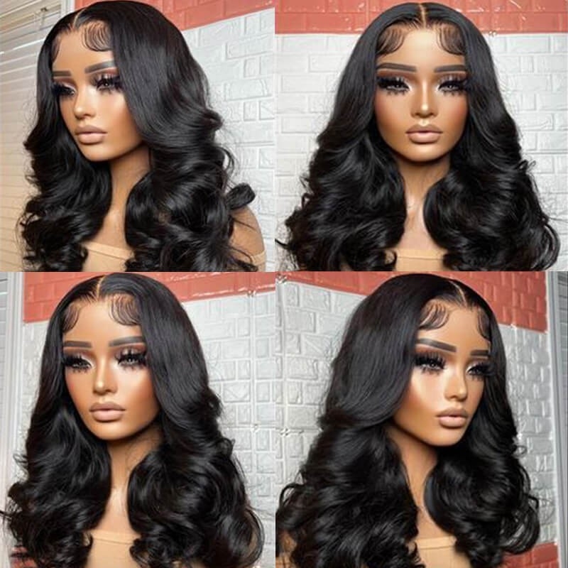 Lush Locks HAIR U Part Wig Human Hair Body Wave Upart Wigs Natural Color For Women Glueless wigs_Wigs, Lace Front, Human Hair