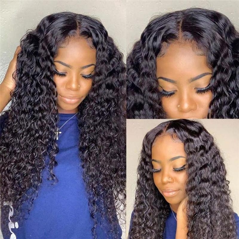 Lush Locks HAIR New Arrival Upart Wig , Natural Black Deep Curly Wigs_Wigs, Lace Front, Human Hair