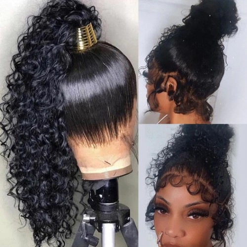 Water Wave 360 Lace Front Human Hair Wigs For Black Women