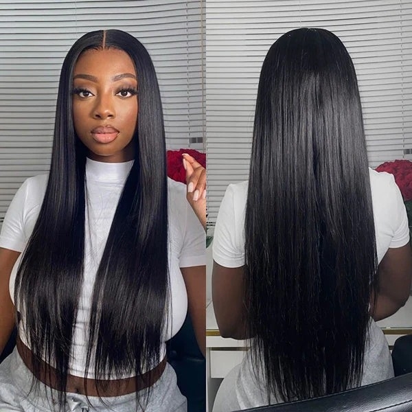 Silky Straight 360 Lace Long Wig 100% Human Hair Pre-bleached & Pre-plucked_nadula_luvmehair