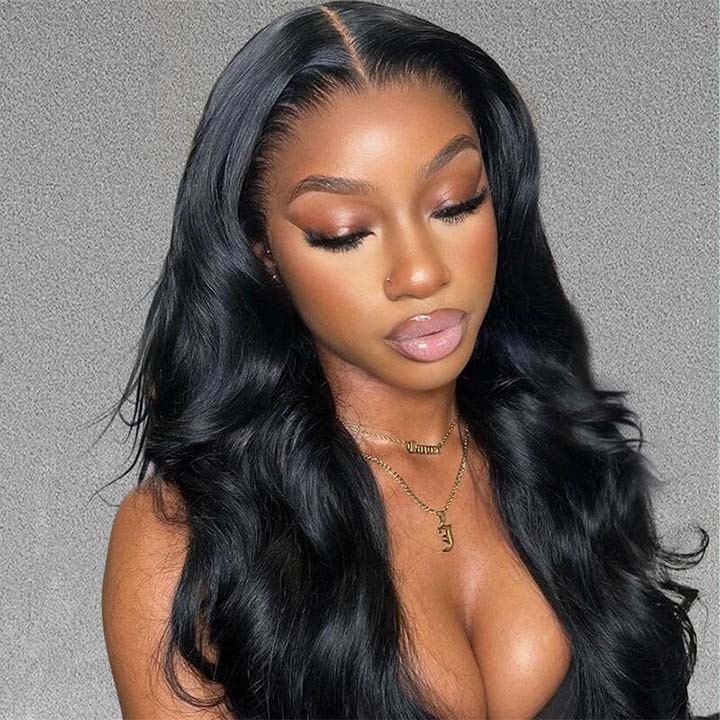 Upgrade 13X4 Pre Cut HD Lace Front Wig Glueless Brazilian Body Wave Human Hair Wigs