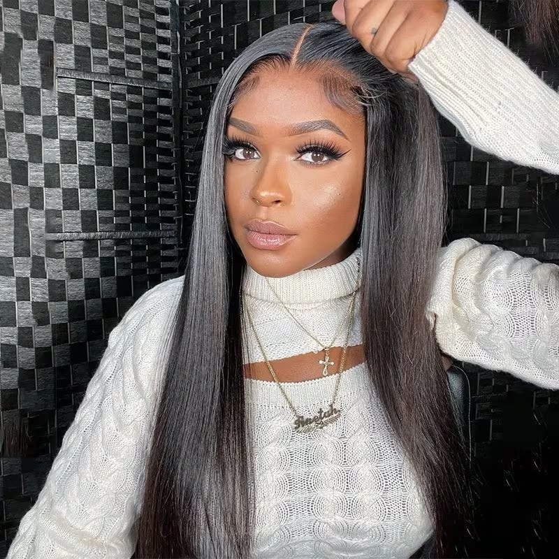 Jailyn Marie Glueless Wear Go Pre-Cut Lace Closure Kinky Curly and Kinky Straight Wigs with Breathable Cap Beginner Wig