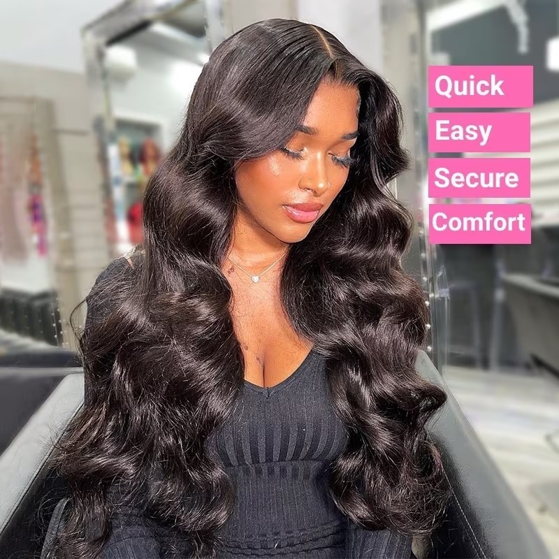 Jailyn Marie Flash Sale Pre-Cut Wear Go Wigs Jerry Curly and Body Wave T part and Lace Closure Wigs with Breathable Cap Beginner Wig