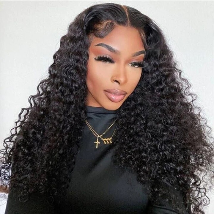 DOPEaxxPANA Curly Wear&Go Glueless Pre Cut 5x6 Crystal Lace Wig Preplucked Human Hair Wigs