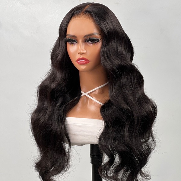 Glueless Wear And Go Wigs Body Wave Lace Closure Wigs With Pre Cut Lace Hairline