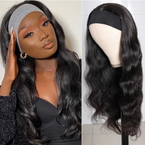 Body Wave Headband Human Hair Wig |Amacharii