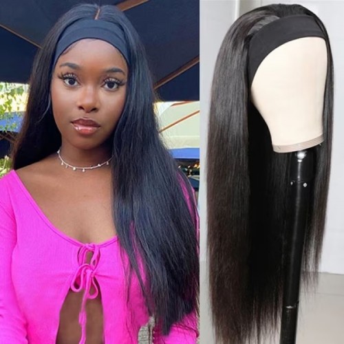 Straight Headband Human Hair Wig |Amacharii