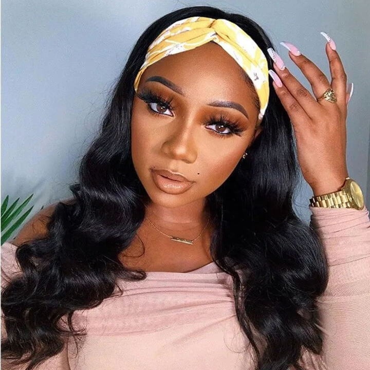 Glueless Headband Wig Brazilian Body Wave Human Hair Wigs BEGINNER FRIENDLY