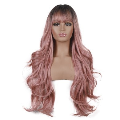 Butterfly Haircut 26 Inch Long body Wavy Hair Wigs For Women Synthetic Rose Net Hair Wigs For Daily Party Halloween Use