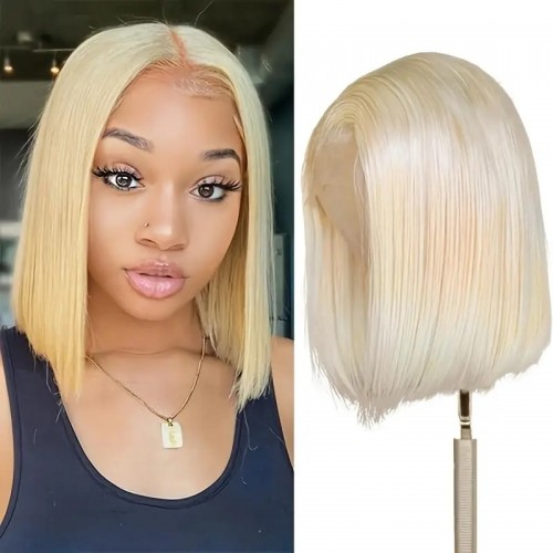 613 Blonde T Part Lace Front Human Hair Wigs Straight Lace Front Hair Wigs For Women Brazilian Human Hair Wigs 150 180 Density