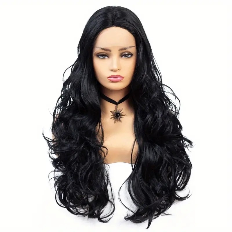 613 Blonde Body Wave Lace Front Wigs T-Part 13*4*1 Lace Front Wigs Synthetic 28 Inch Long Straight Hair Wigs For Women Girls@MsRoshPosh