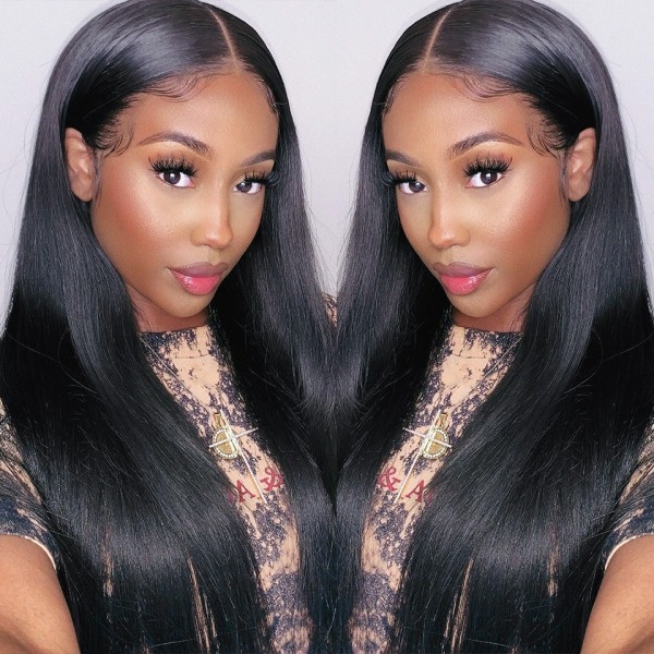 Straight Hair 360 Lace Frontal Wig Pre-Plucked 360 Lace Wigs