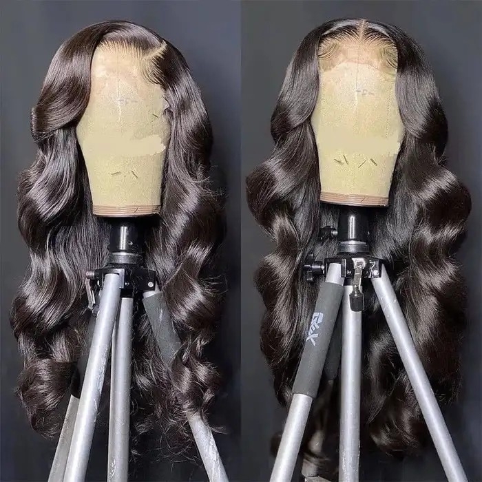 360 HD Lace Frontal Body Wave Wigs Pre Plucked Brazilian Remy Human Hair Wigs