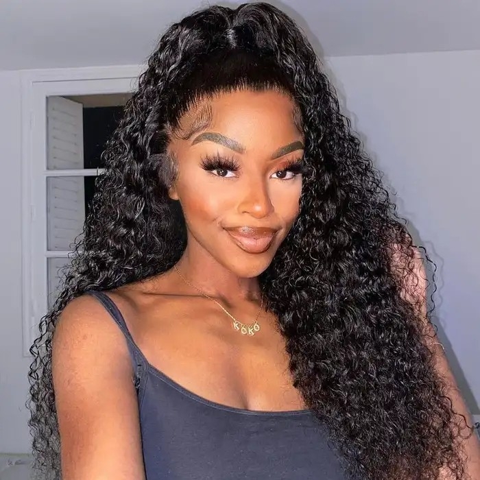 Deep Wave Hair 360 HD Lace Wigs Ultra Soft HD Film Lace Wigs | Real HD Wig Human Hair Wig@TheKeyisME_Wigs