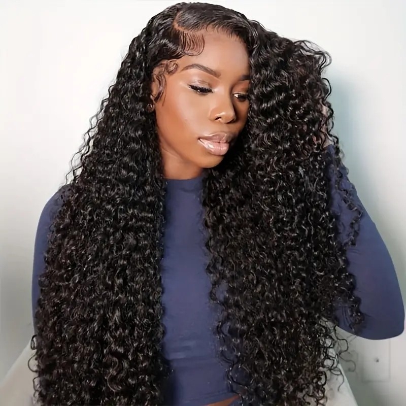 13x4 Lace Front Wigs Human Hair Pre Plucked 150% Density Brazilian Wet And Wavy Human Hair Wigs For Women Glueless Curly Lace Frontal Wigs Human Hair Natural Color