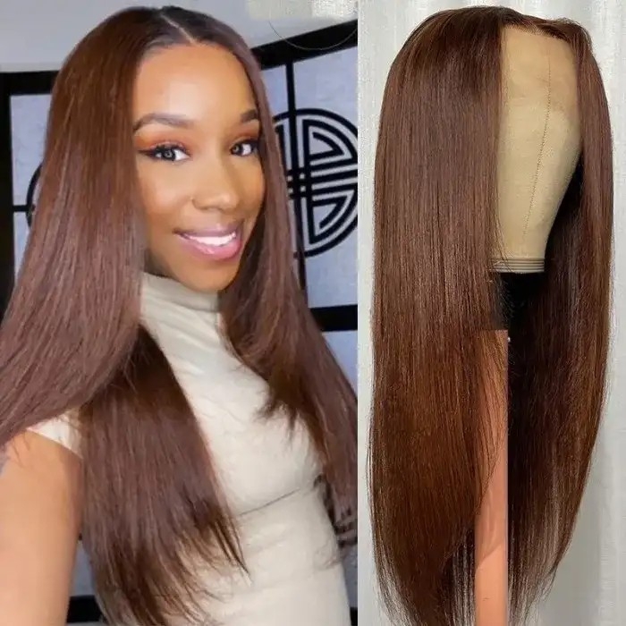 IAMSHERIKSB Straight 360 HD Lace Wigs Undetectable Lace Wigs With Natural Hairline Human Hair Wigs