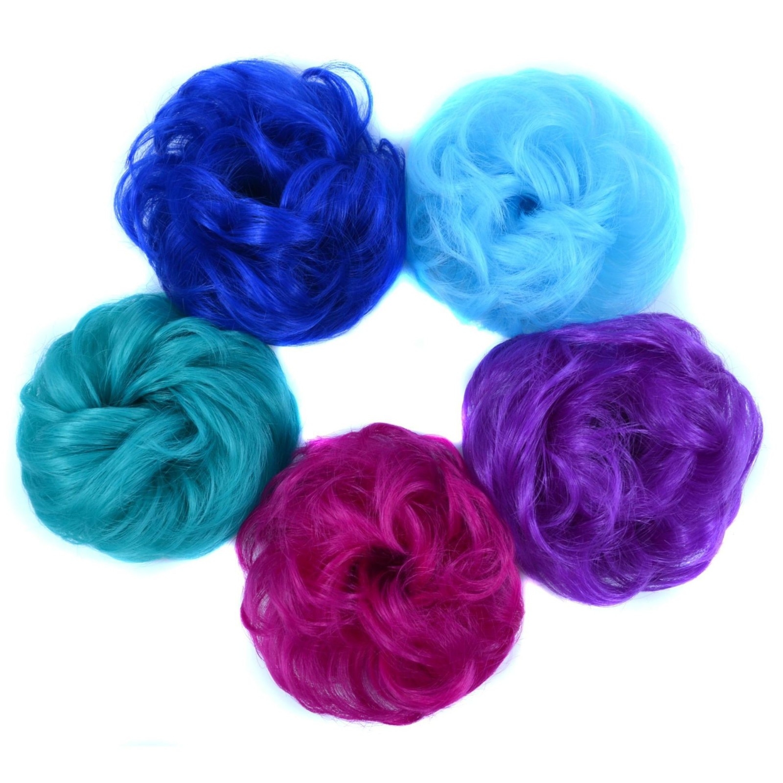 Matte high-temperature fiber hair bun - Women's wig hair tie in a matte finish, made of elastic high-temperature fiber for a secure and stylish bun