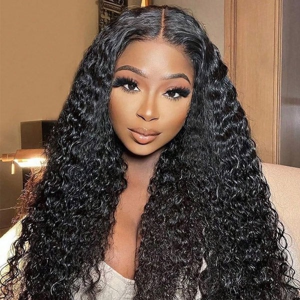 Water Wave Wear & Go Glueless Wigs - Pre-Cut HD Lace Frontal Wigs with 13x4 Human Hair