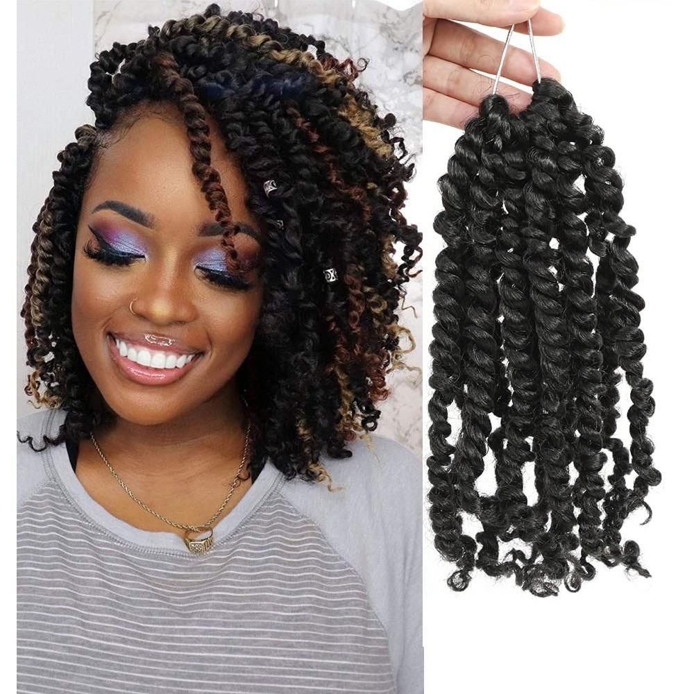 New Amazon Product - Double Strand Pre-Passion Twist Synthetic Crochet Hair, 10in, 12 Strands, Dropshipping Available