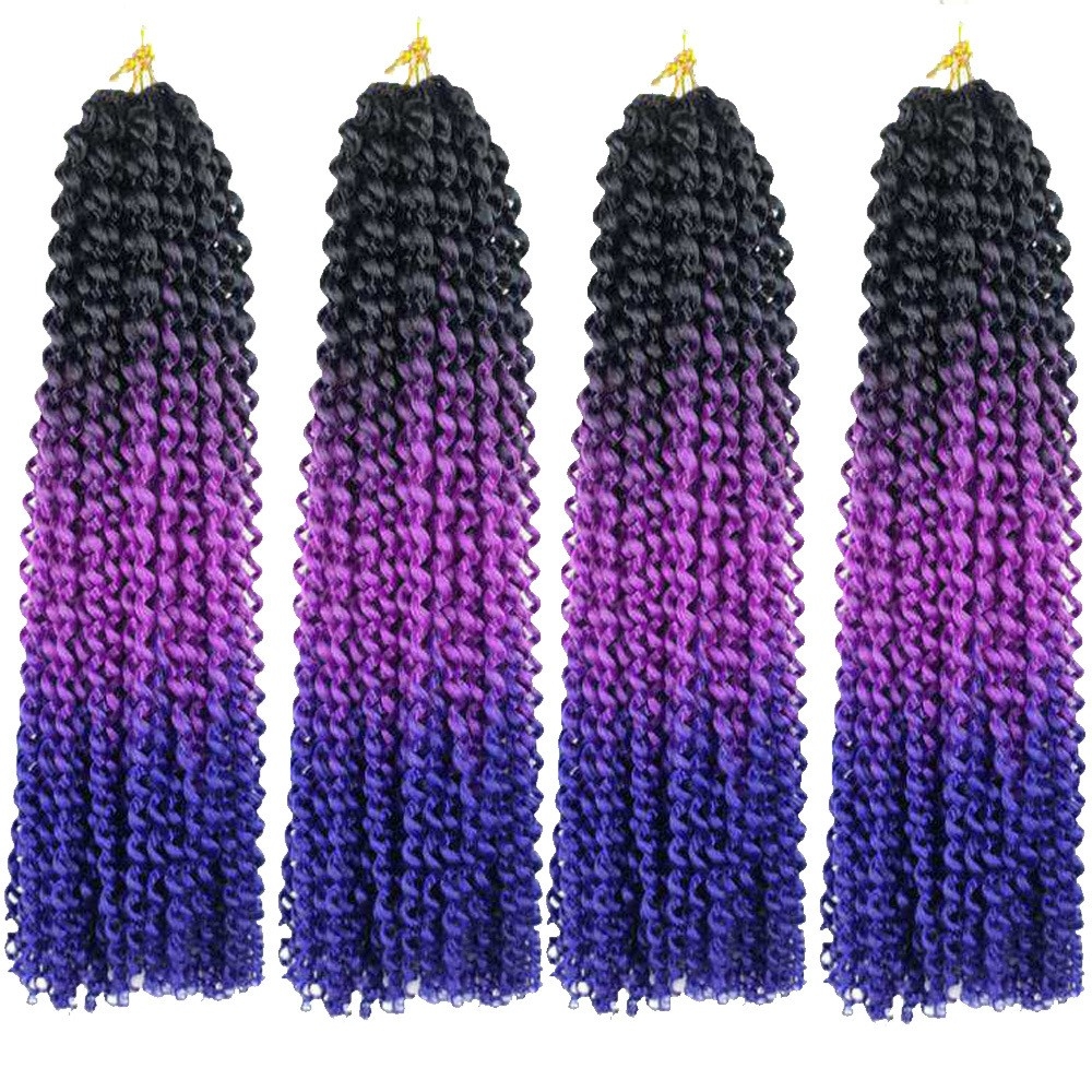 European & American Synthetic Hair Passion Twist Water Wave Crochet Hair in Stock