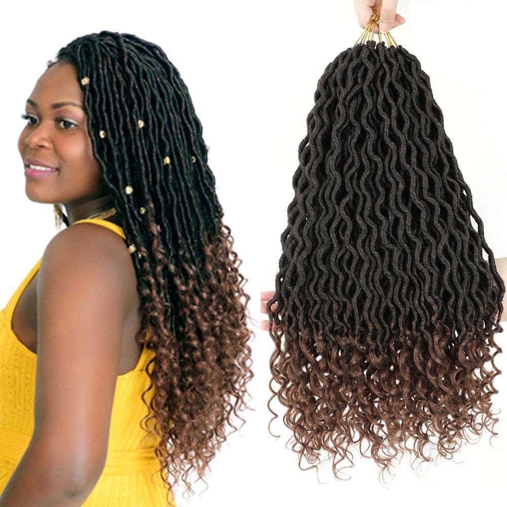 Xuchang Synthetic Hair Manufacturer - Goddess Faux Locks Crochet Hair in Straight & Curly Styles