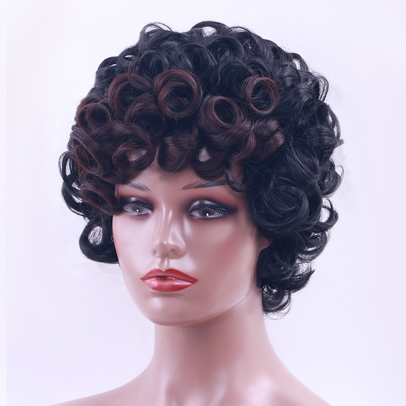 Short Hair Caterpillar Curl Wig for Women - Cross-border E-commerce, Amazon, Aliexpress