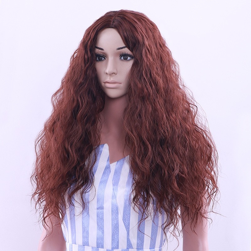 Long Hair Water Wave Corn Curls Wool Curl Hair Wig for Women - Cross-border E-commerce, European and American Style