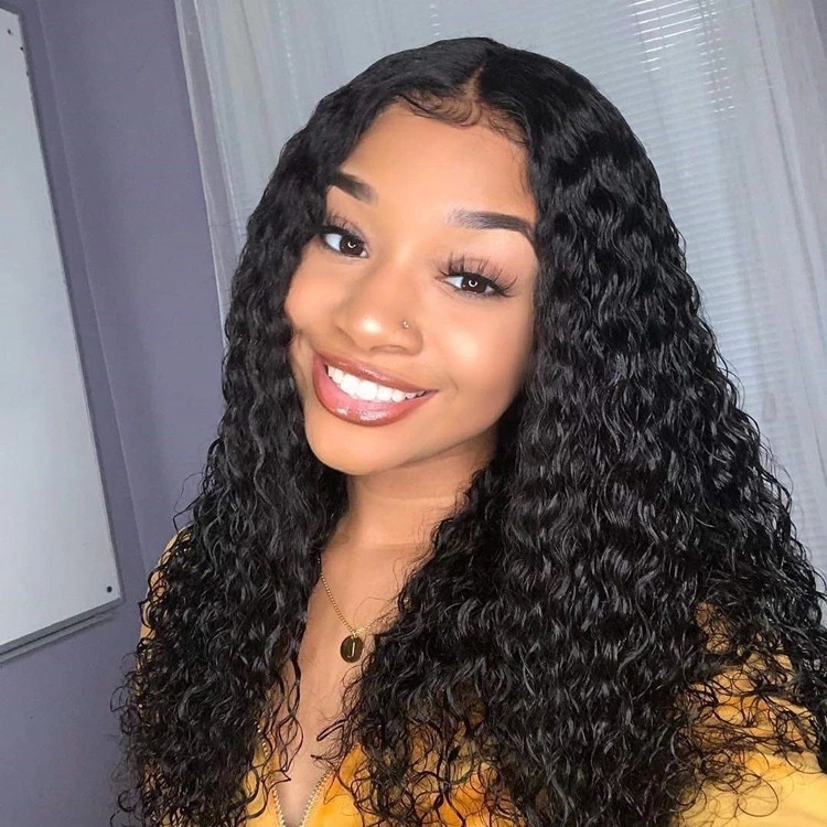 African Wig - European and American Cross-Border Factory Stock Long Curly Middle Part Cornrow Wig, Support Dropshipping