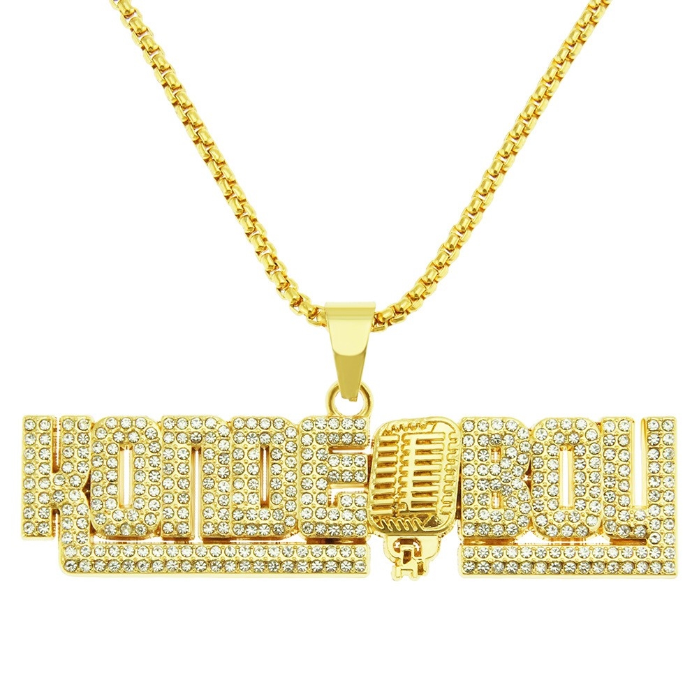 Bold and Prestigious Letter Microphone Pendant