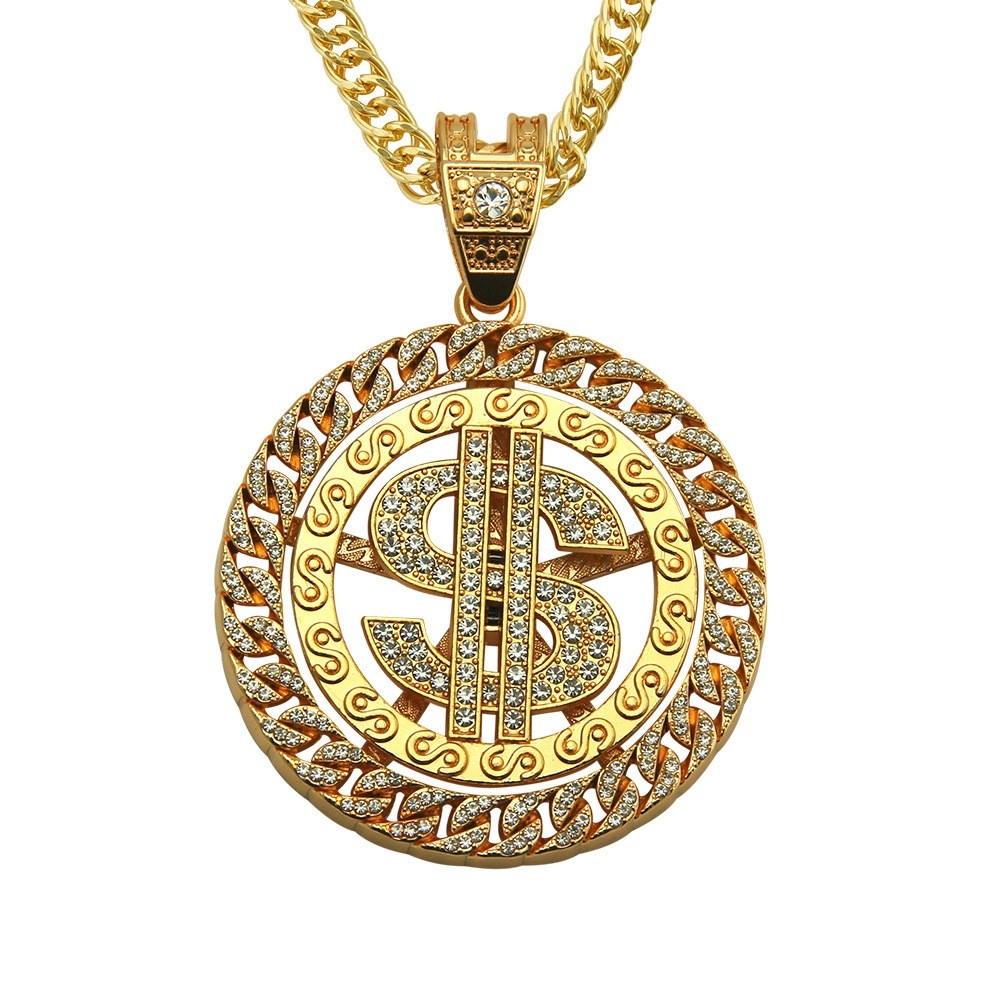 Dominant Dollar Pendant - Amazon Bestselling Exaggerated Hip-hop Necklace