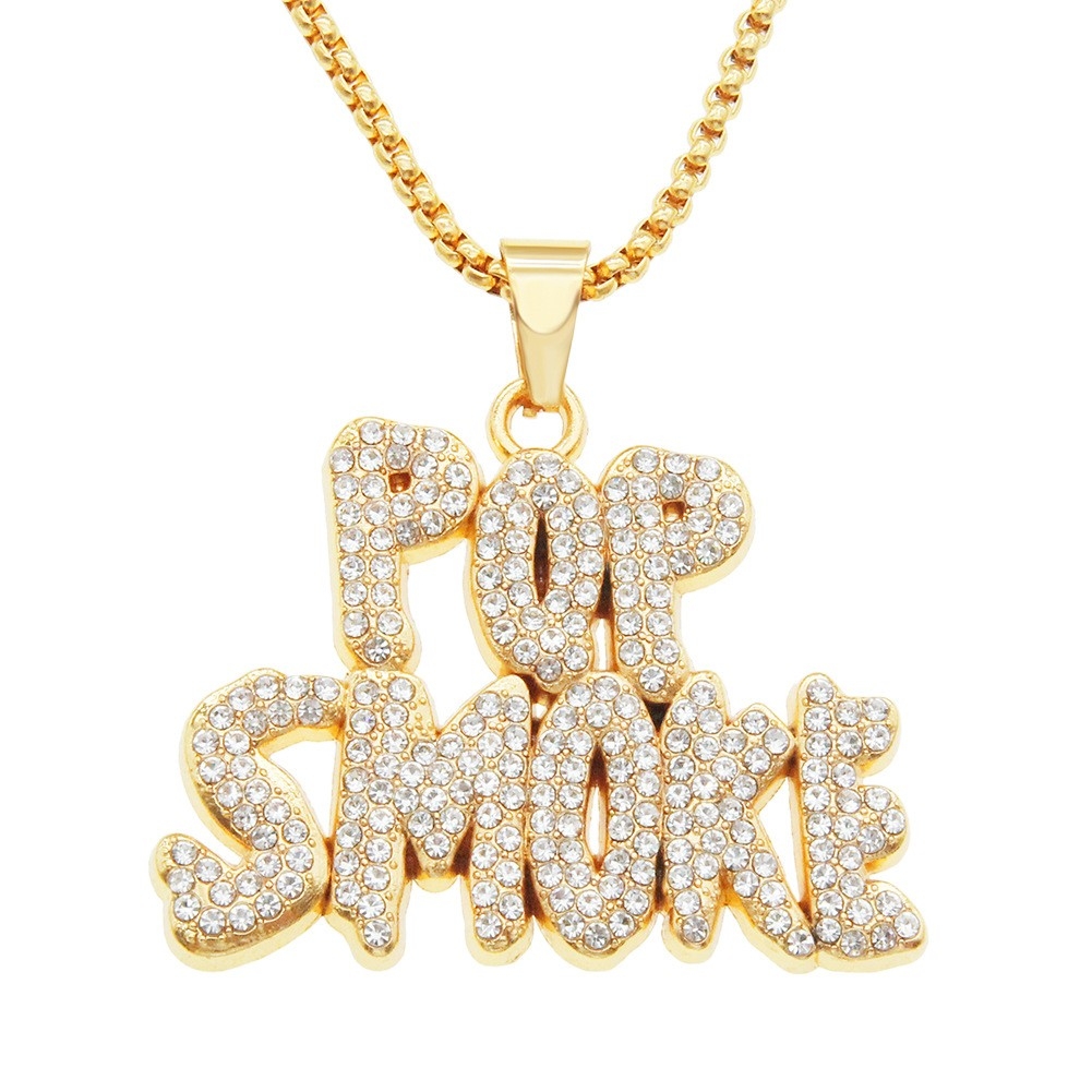 Hip Hop Men's Pendant Necklace - Trendy Nightclub Diamond Letter Streetwear Accessory