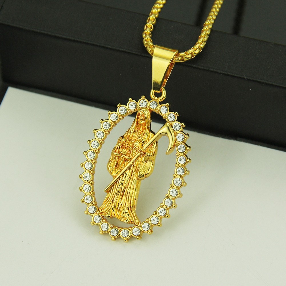 Hip Hop Hollowed Out Iced Out Figure Pendant - Hip Hop Nightclub Accessory