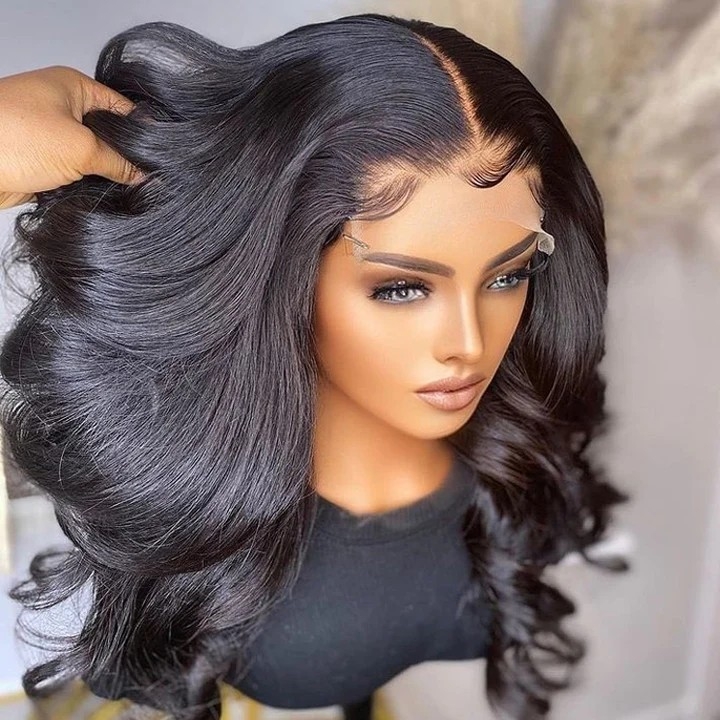 5X5 HD Transparent Lace Closure Wig 30 Inch Brazlian Body Wave Human Hair Wigs