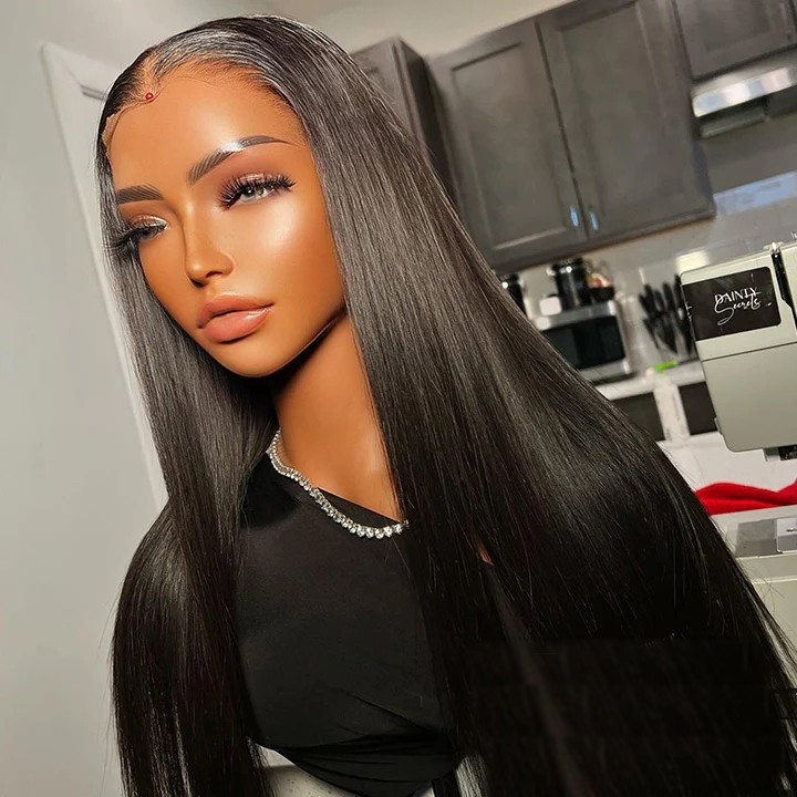 5X5 Crystal Lace Closure Wig Affordable Human Hair Wigs With Natural Hairline