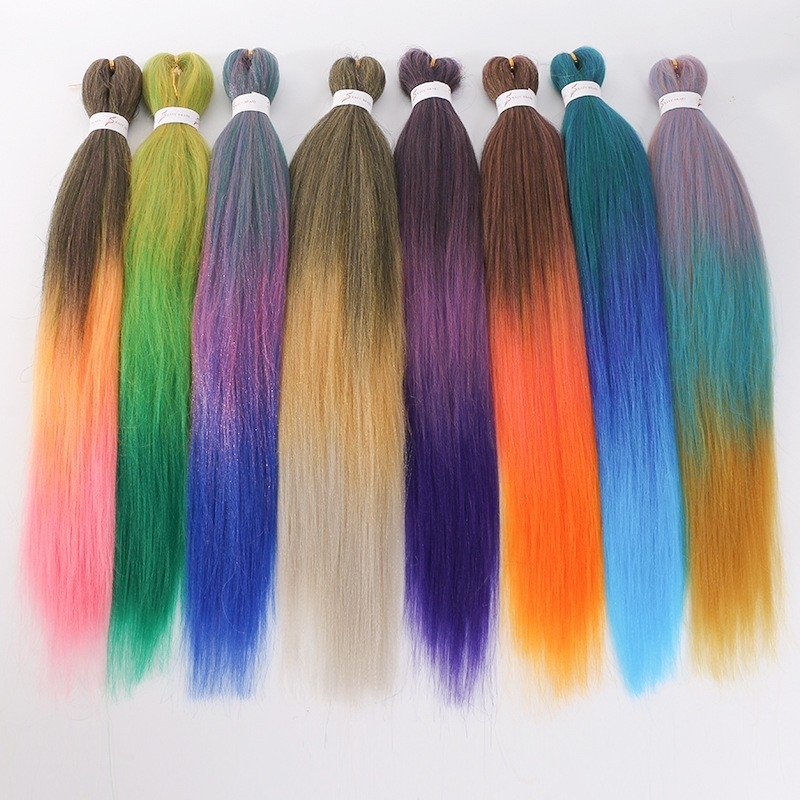 EZ Color Kanekalon Jumbo Braids Low Temp Fading Hair Extensions African Dreadlocks Easy Braid Voluminous Wig