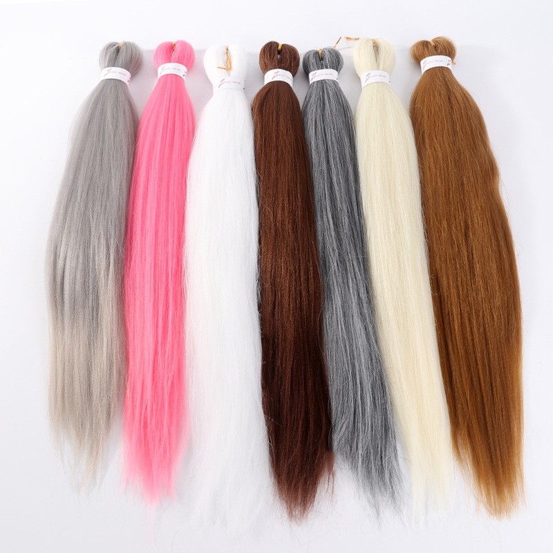 Cross Border Wholesale Fluffy Soft Low Temperature Kanekalon EZ Braid Jumbo Braids