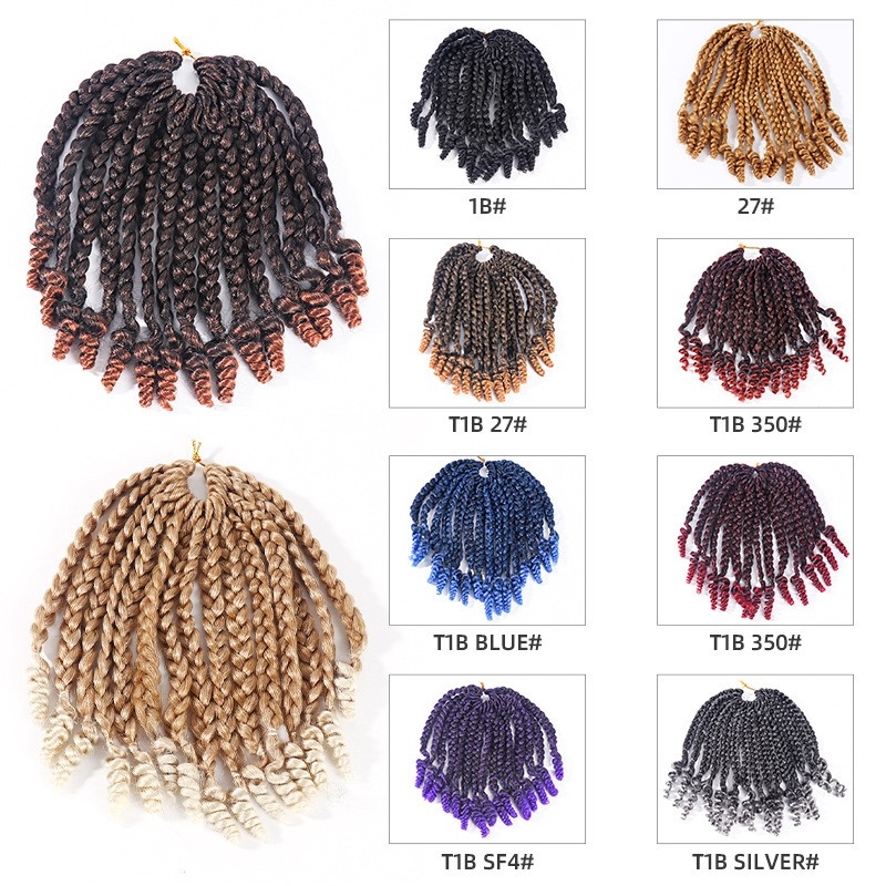 Factory Supply 10 Inch Tailed African Dreadlocks Crochet Kanekalon Braiding