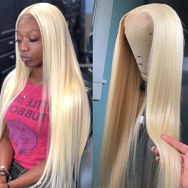 Long and Luscious 40 Inch Blonde Glueless Wig with 13x4 HD Lace Front for a Transparent Natural Hairline