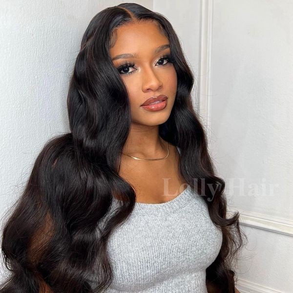 13x6 HD Pre-Bleached Scalp Knots PPB Wear Go Glueless Lace Front Wig Body Wave Pre-Plucked Human Hair Wigs