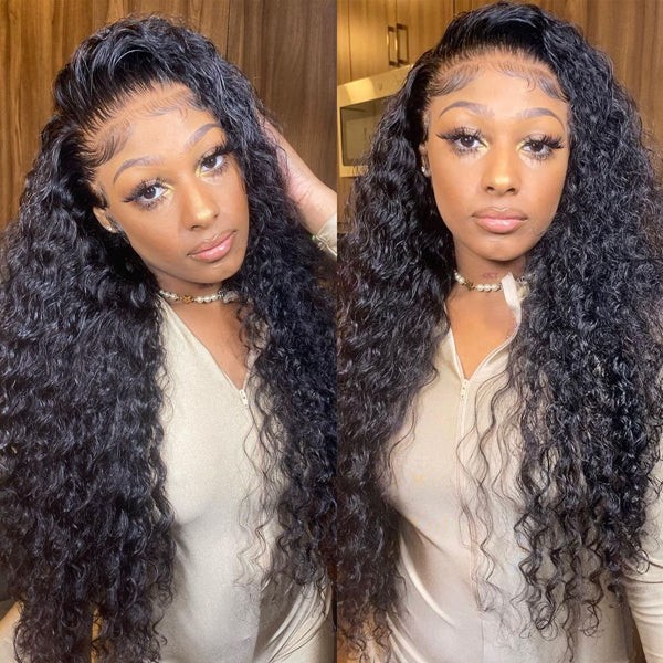 Glueless Wigs 13x4 13x6 HD Lace Front Wigs Deep Wave Lace Frontal Human Hair Wigs 250% Density