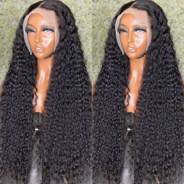 Big Curly 13x6 Lace Front Human Hair Wig, 180-250% Density, Transparent HD Lace