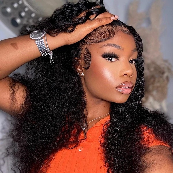 30 Inch Curly Lace Front Human Hair Wig with Transparent HD Lace, Same as Influencer's