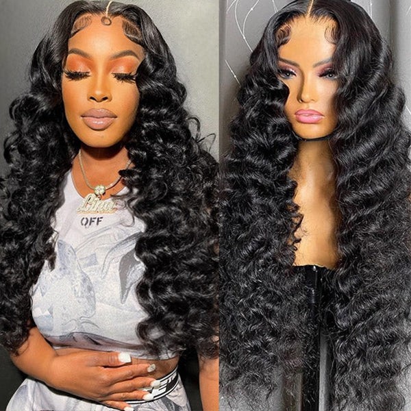 Glueless Loose Deep Wave 13x4 13x6 HD Lace Front Human Hair Wigs